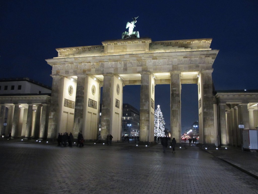 Brandenburg Gate later that evening