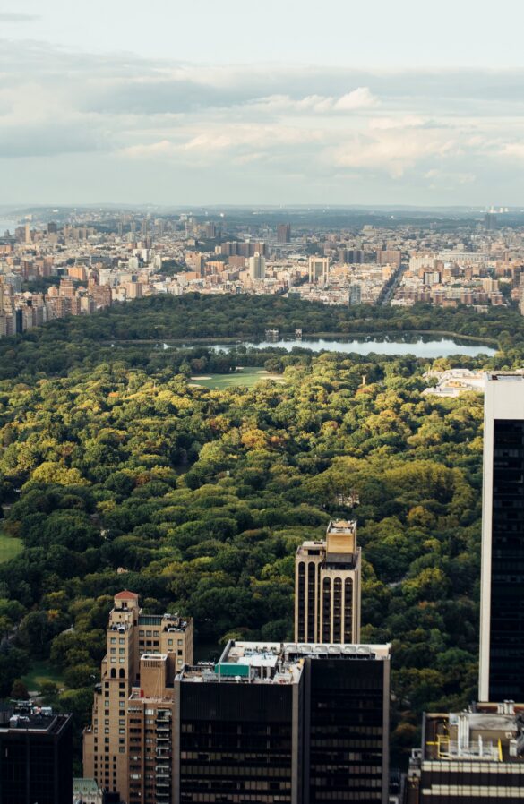 View of New York City from Top of the Rock towards Central Park