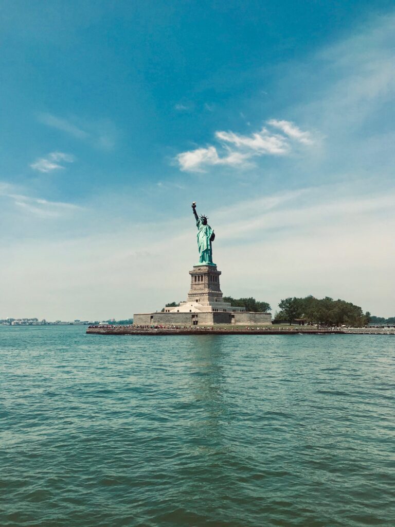 Statue of Liberty from the Staten Island Ferry, in New York City
