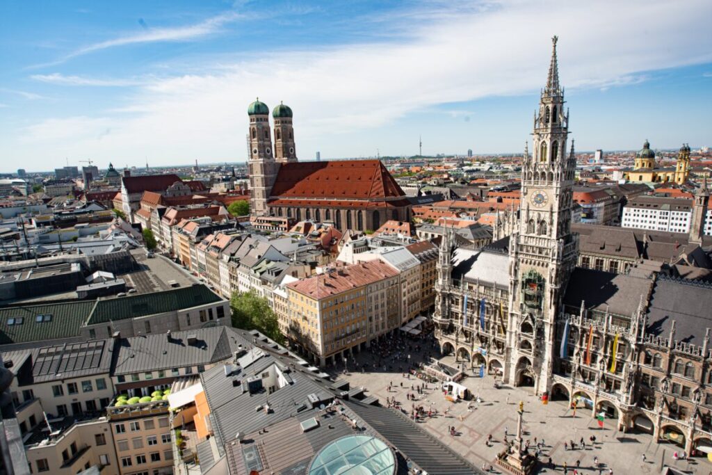 View of Munich city centre