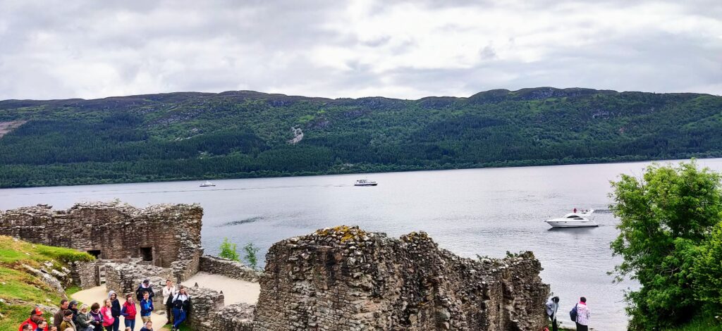 Views over Loch Ness from the castle during our 10 days in Scotland