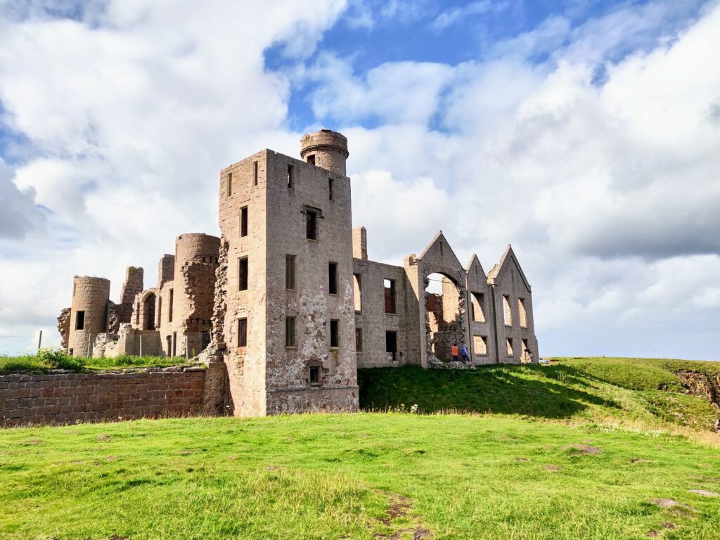 The view of New Slains Castle during our 10 days in Scotland