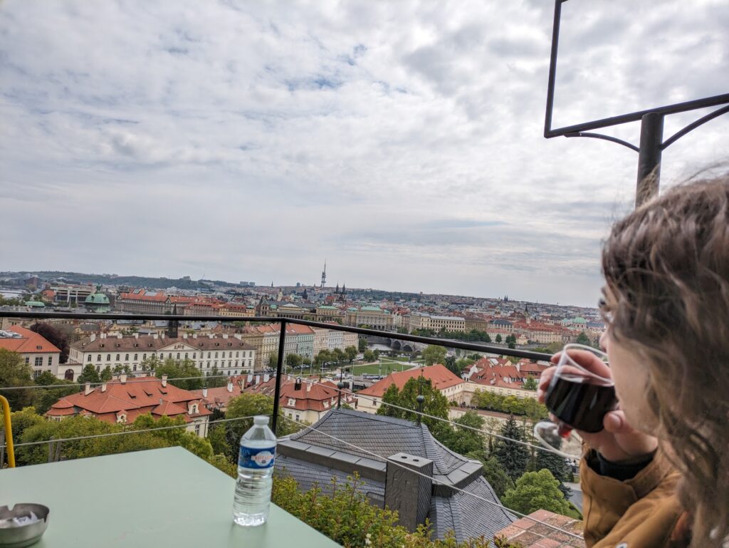 Best photo spots in Prague from a vineyard