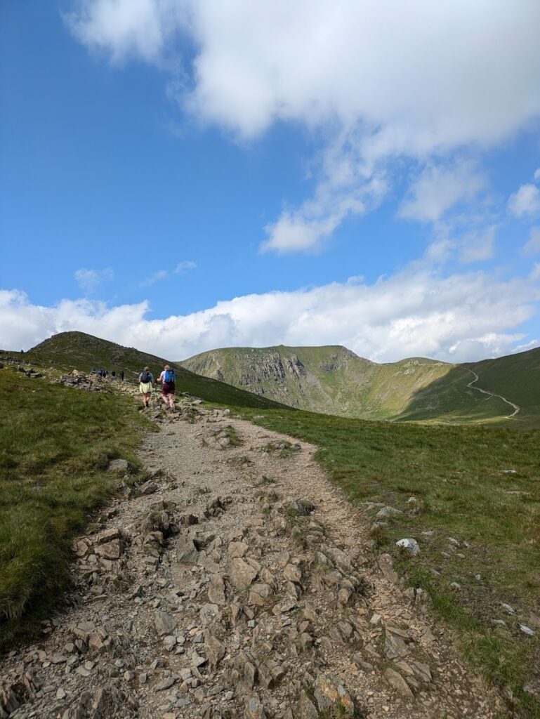 Helvellyn via Striding Edge - the pathway to the summit