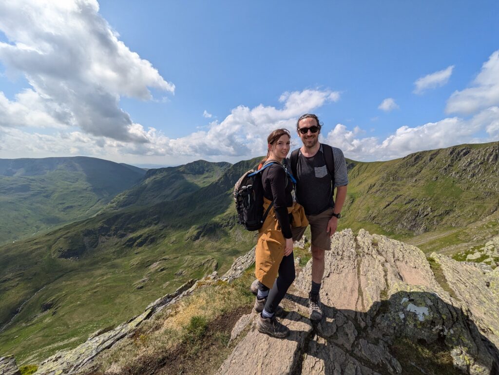 Hiking Helvellyn via Striding Edge