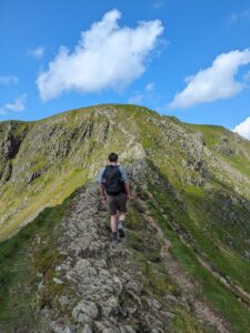 Hiking Helvellyn via Striding Edge