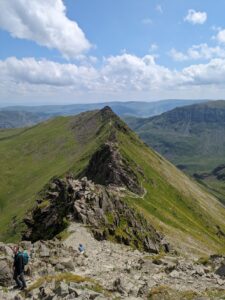 Hiking Helvellyn via Striding Edge