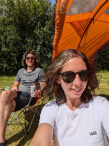 Camping at Ten Acres Vineyard in Devon