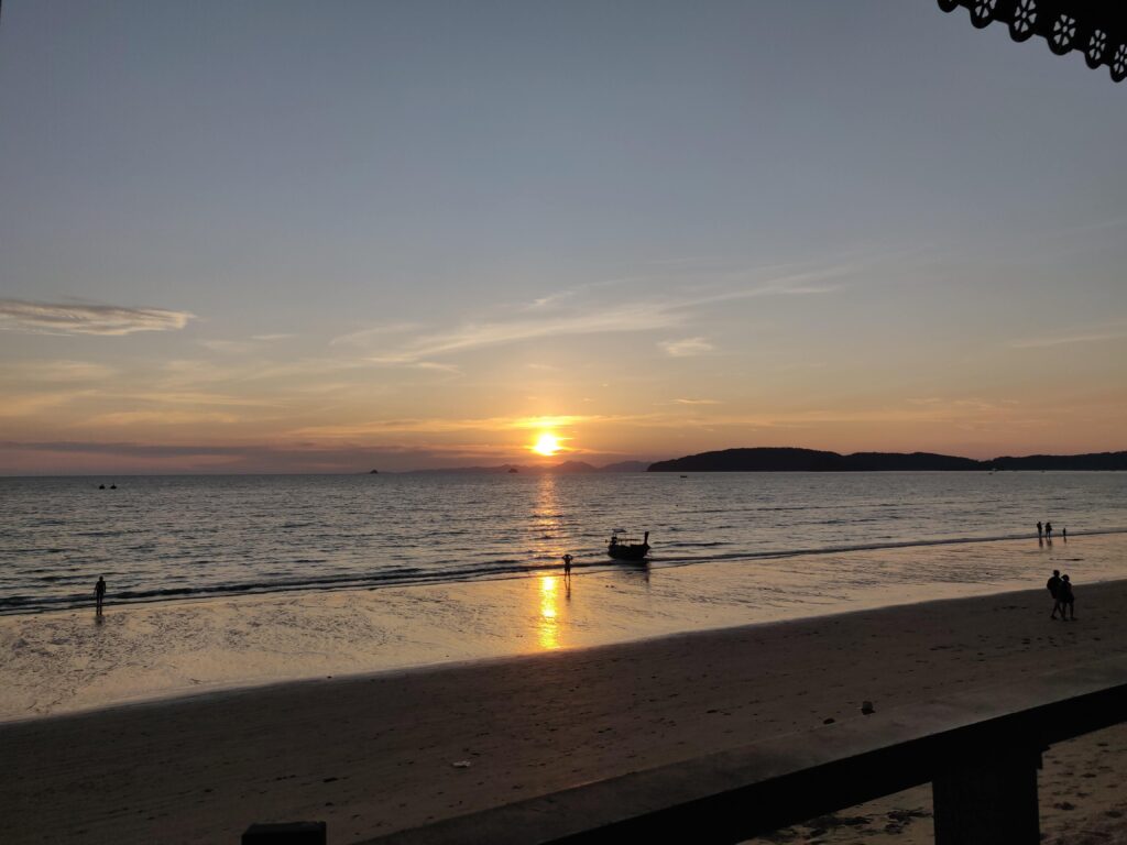 Best beaches in Krabi - Ao Nang at sunset