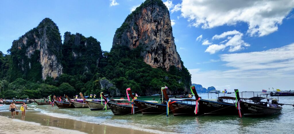 best beaches in Krabi - the view from Railay Beach