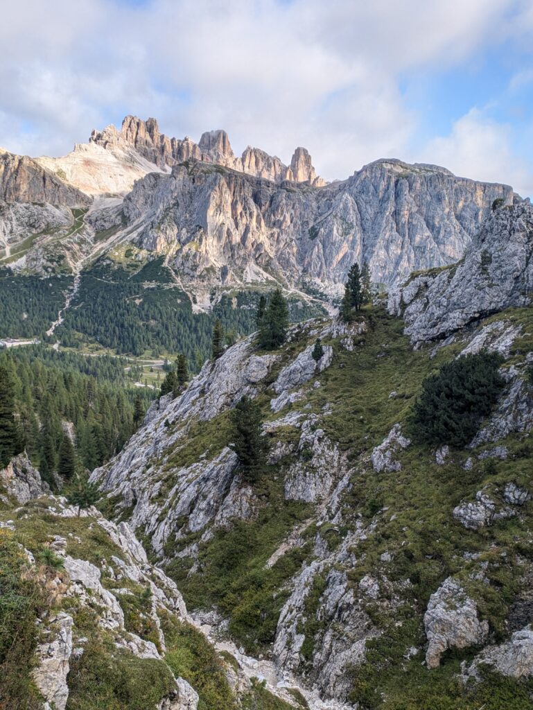 route to rifugio averau