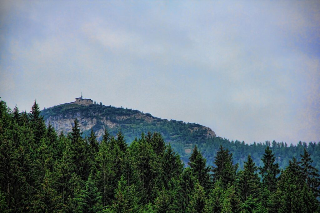 View looking up to Hitler's Eagle's Nest